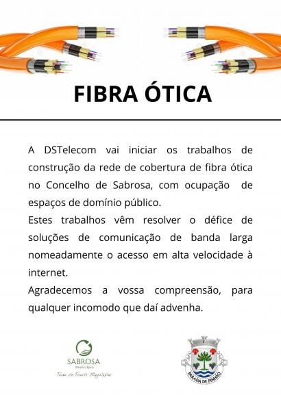 Inicio dos trabalhos de constru&ccedil;&atilde;o da rede de Fibra &Oacute;tica